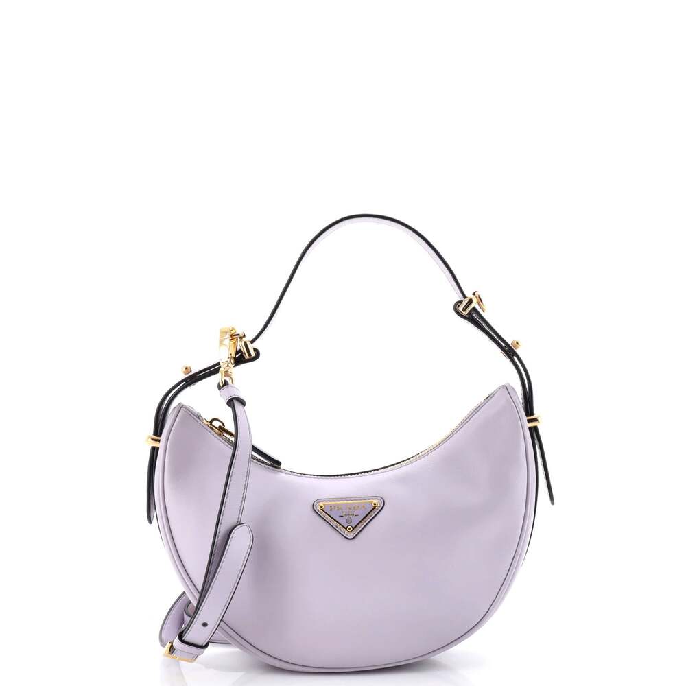 Prada Arque Half Moon Hobo Leather #249307P23B